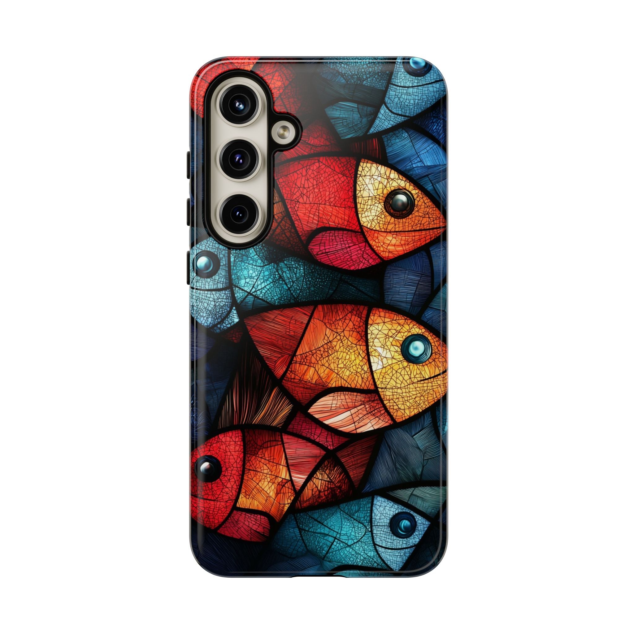 Fish Mosaic Tough Samsung Galaxy Case — Colourful Artistic Fish Pattern