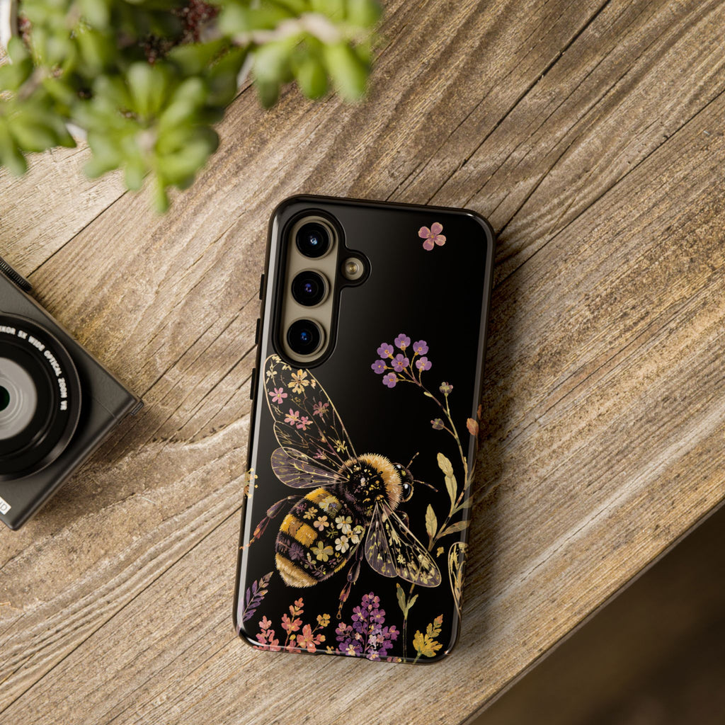 Vintage Bee Floral Samsung Galaxy Phone Case