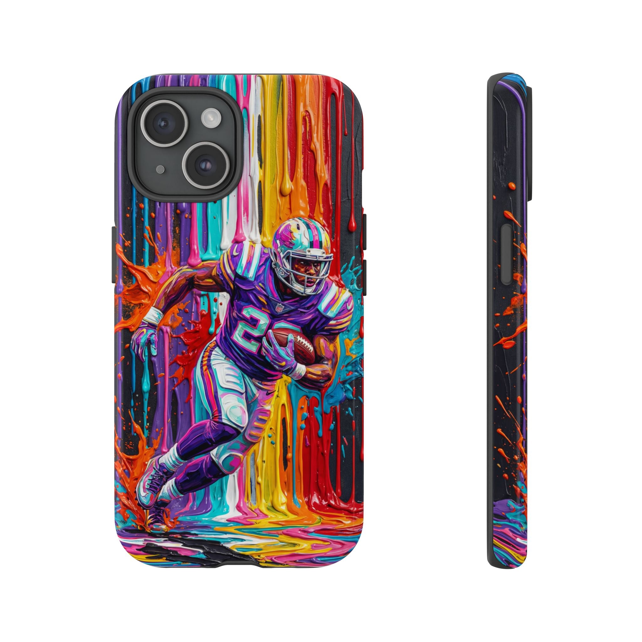 Vibrant American Football Runner iPhone Case