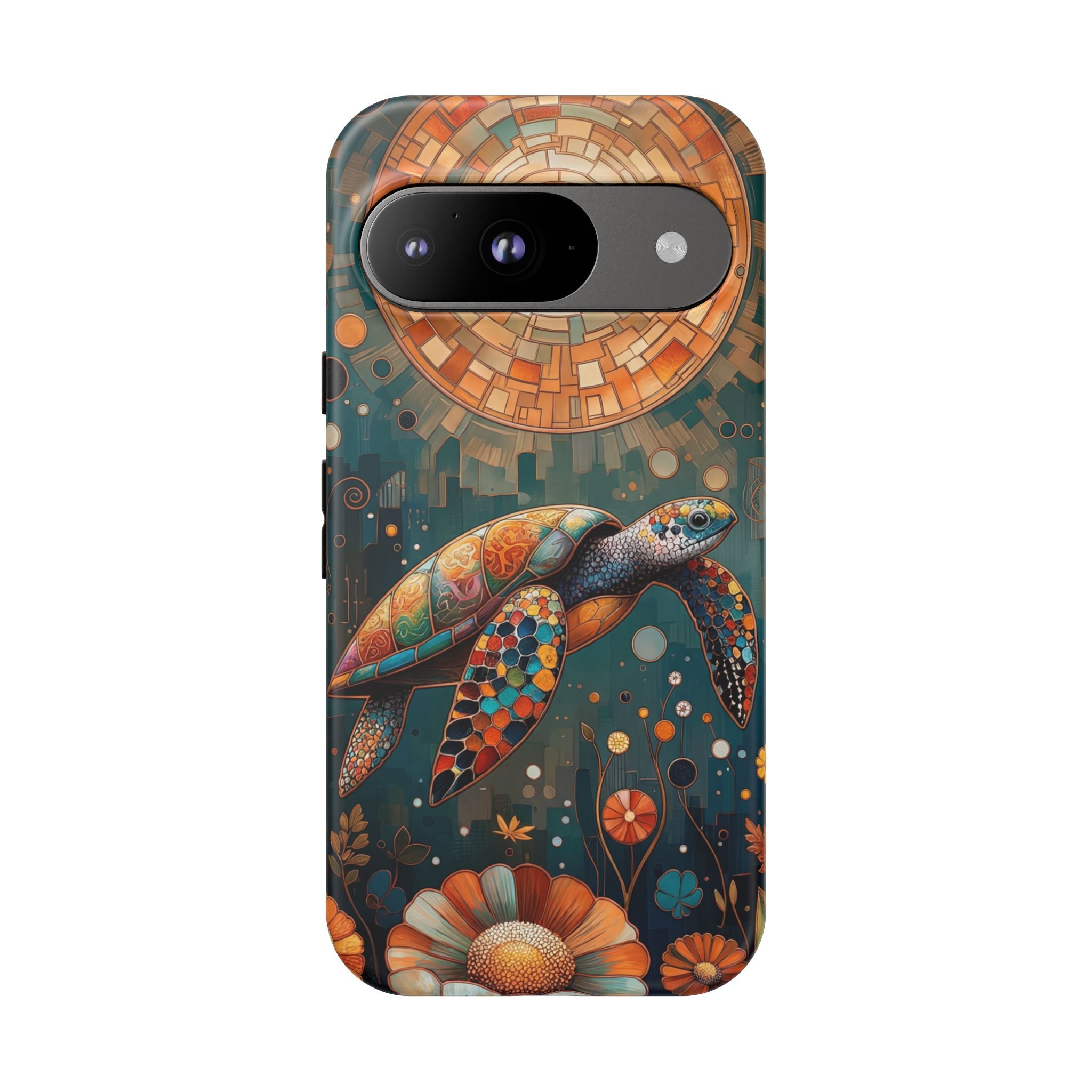 Sea Turtle Google Pixel Case | Artistic Floral Ocean Design