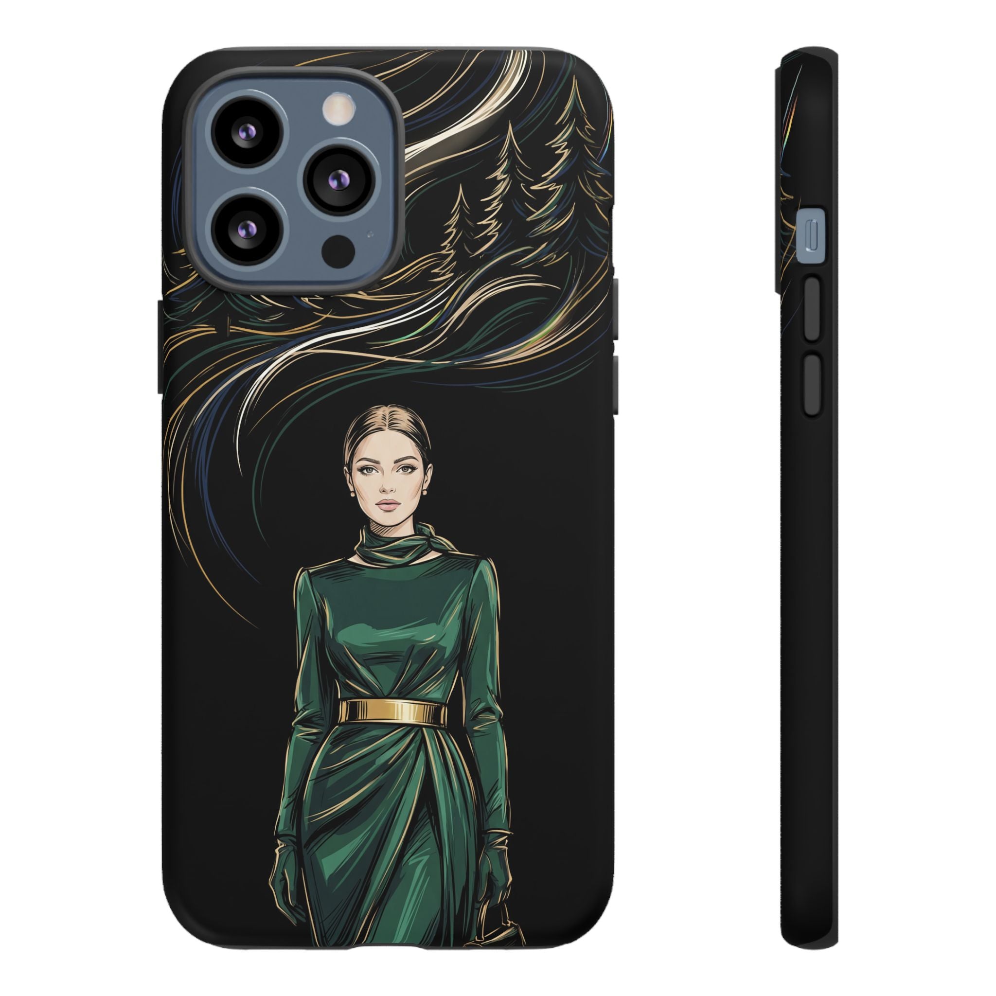 Elegant Forest Woman iPhone Case