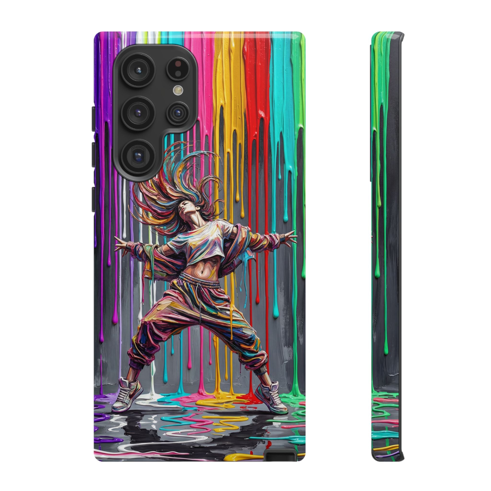 Samsung Galaxy Phone Case | Colorful Street Dance Drip Design