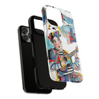 Artistic Musician iPhone Case | Colorful Guitar Cityscape Tough Case