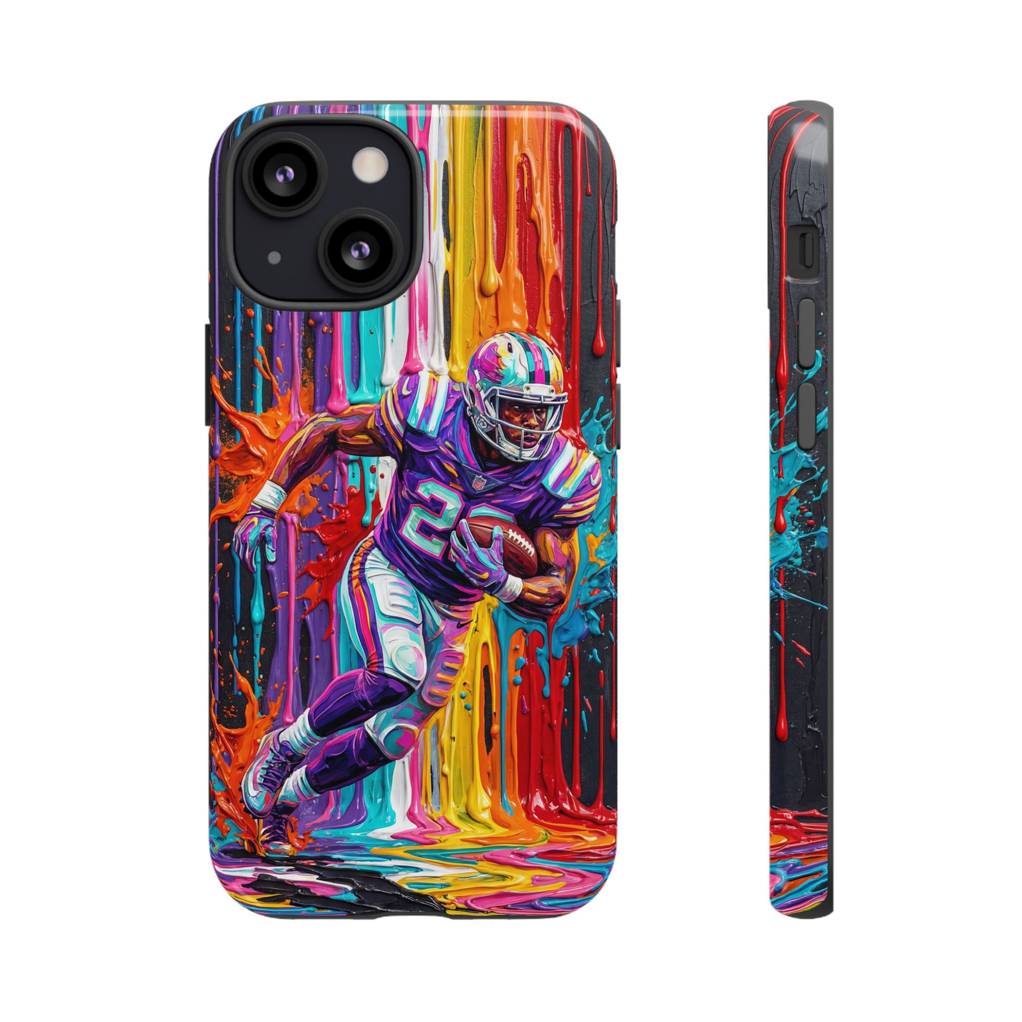 Vibrant American Football Runner iPhone Case