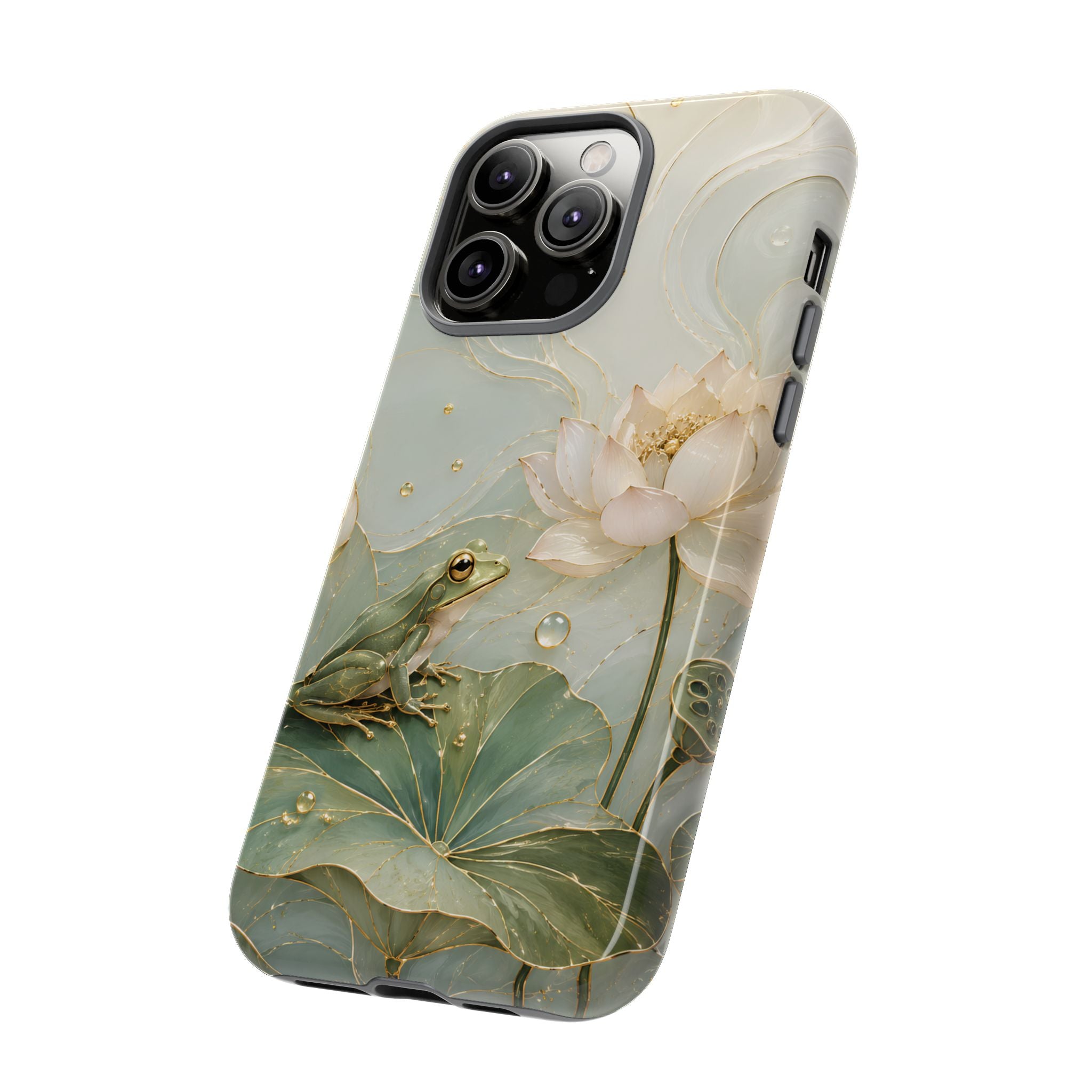 Lotus Frog iPhone Case | Water Lily iPhone Case