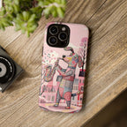 Saxophone Dog iPhone Case | Cute Pink Musical Art Protective Case