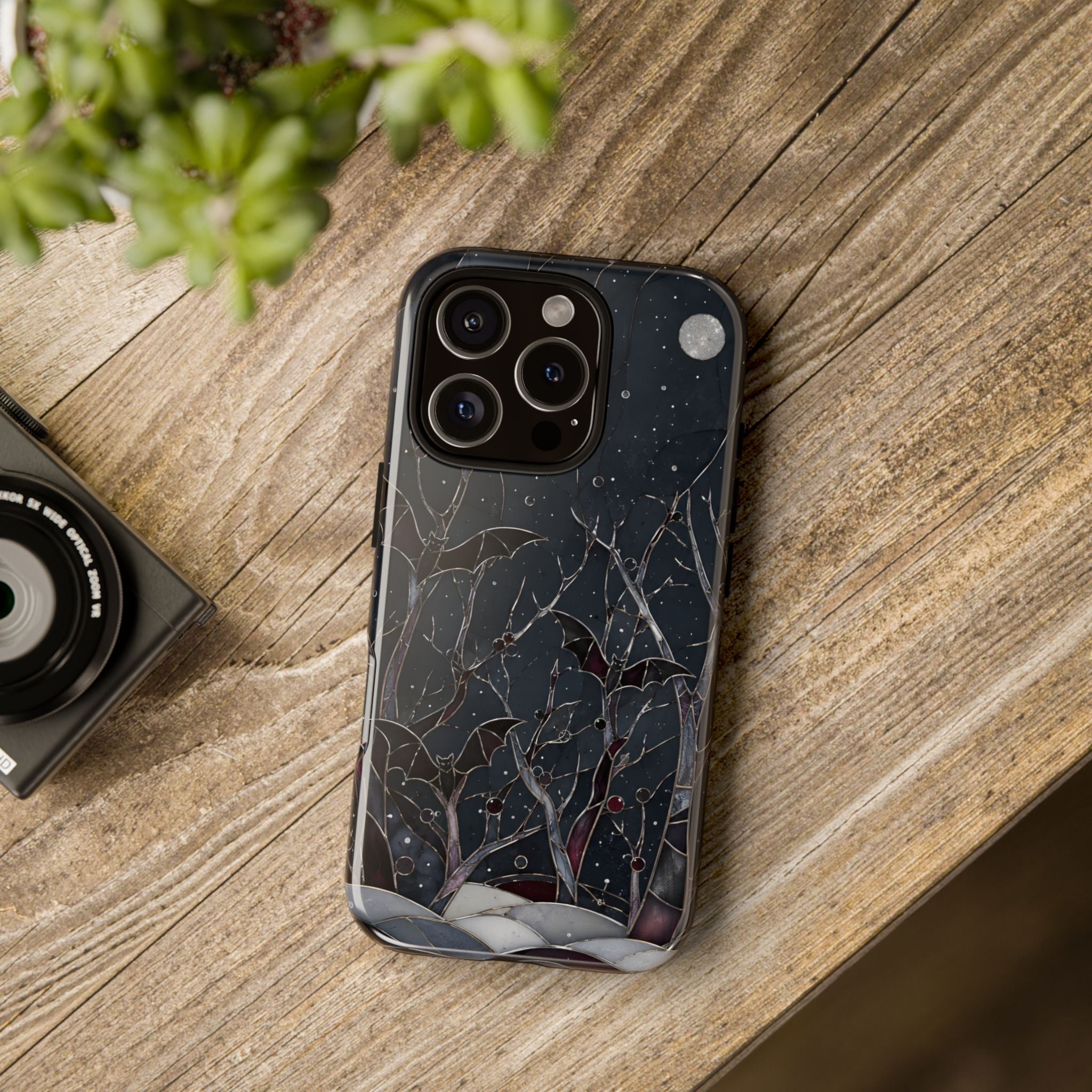 Gothic Bat iPhone Case | Moonlit Forest iPhone Case