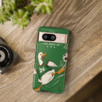 Soccer Duck Google Pixel Phone Case | Funny Sports Mascot Cover
