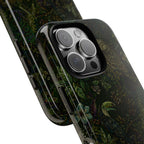 Dark Botanical Tough iPhone Case | Moody Forest Owl Cover