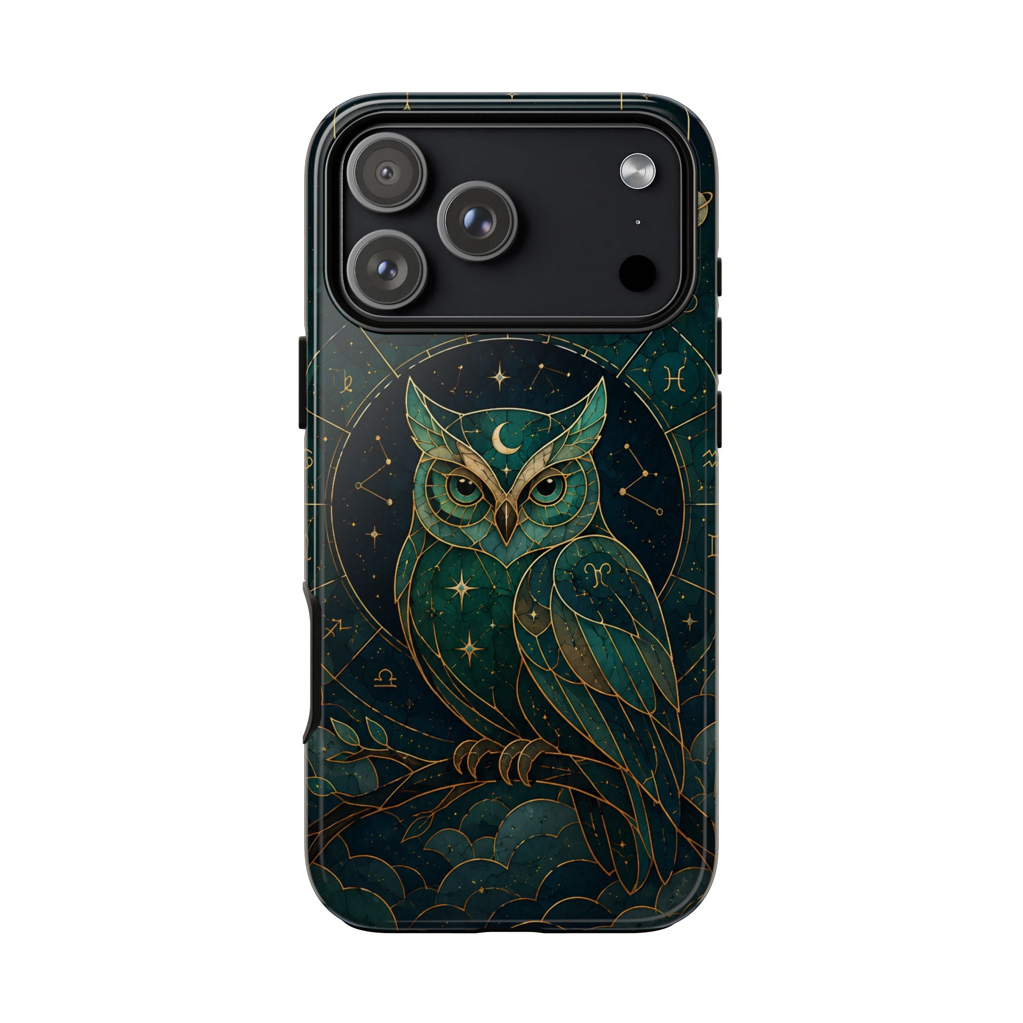 Moonlit Owl iPhone Case | Stained Glass Owl iPhone Case