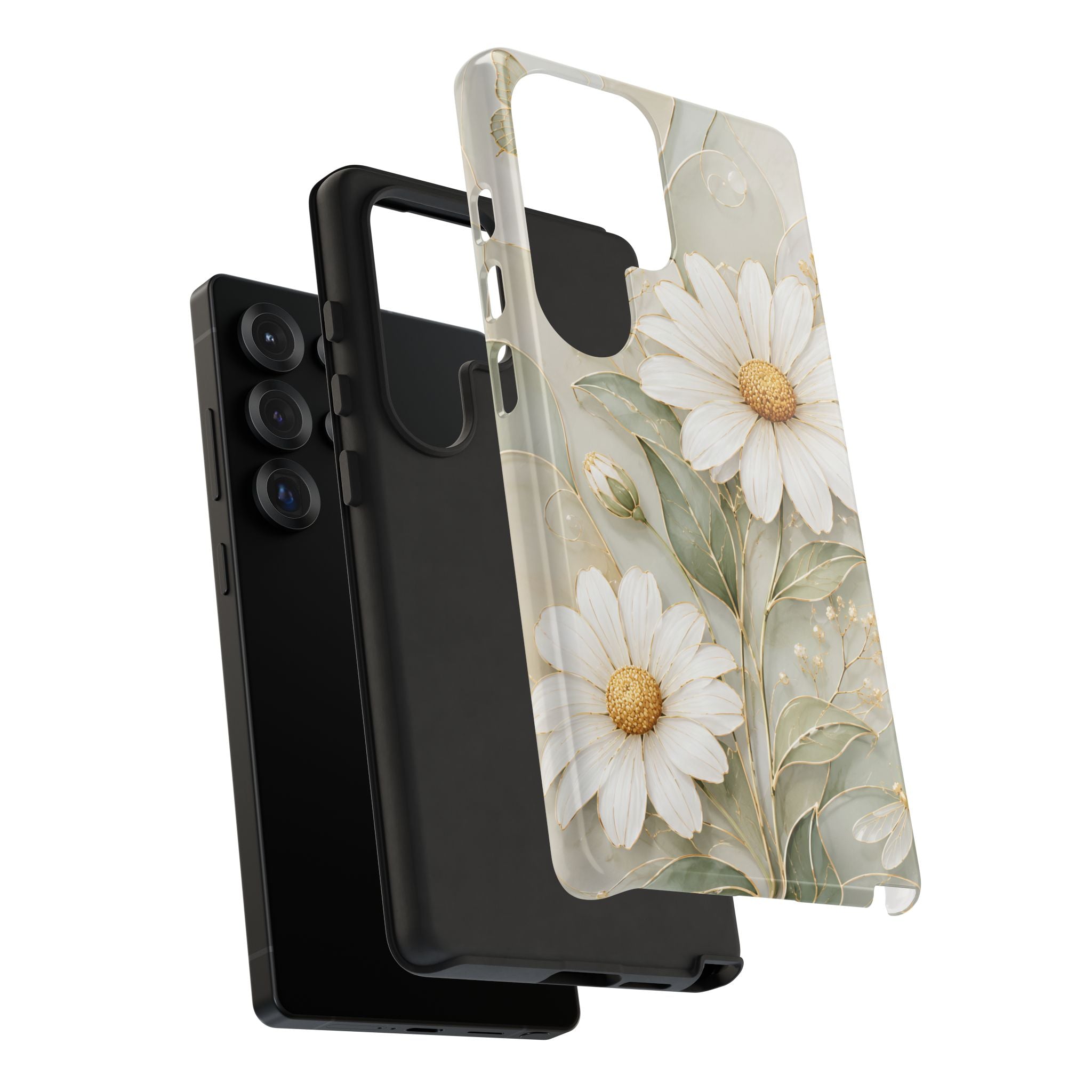 Vintage Daisy Samsung Galaxy Phone Case | Cottagecore Floral Phone Cover