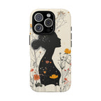 Floral Silhouette iPhone Case | Botanical Woman
