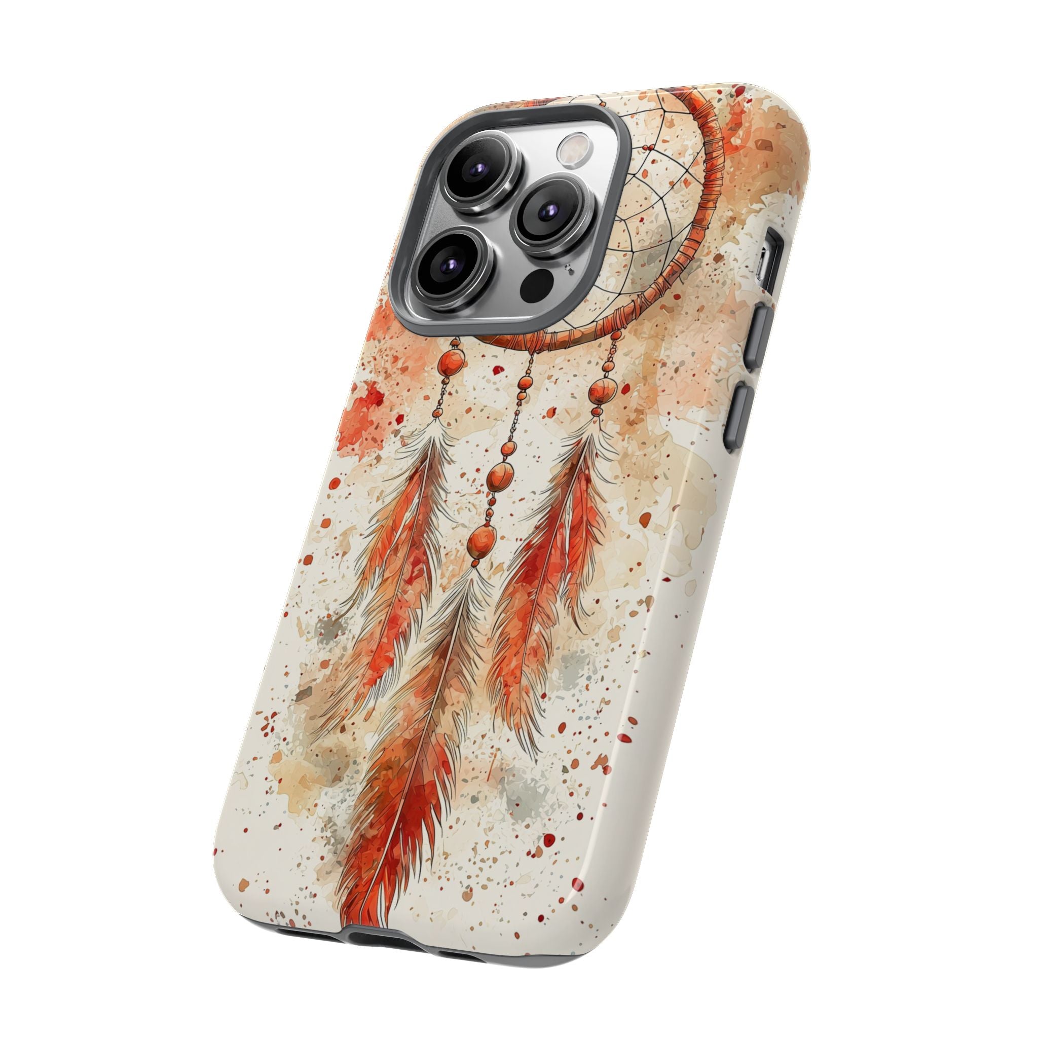 Dreamcatcher Tough iPhone Case | Watercolour Feather