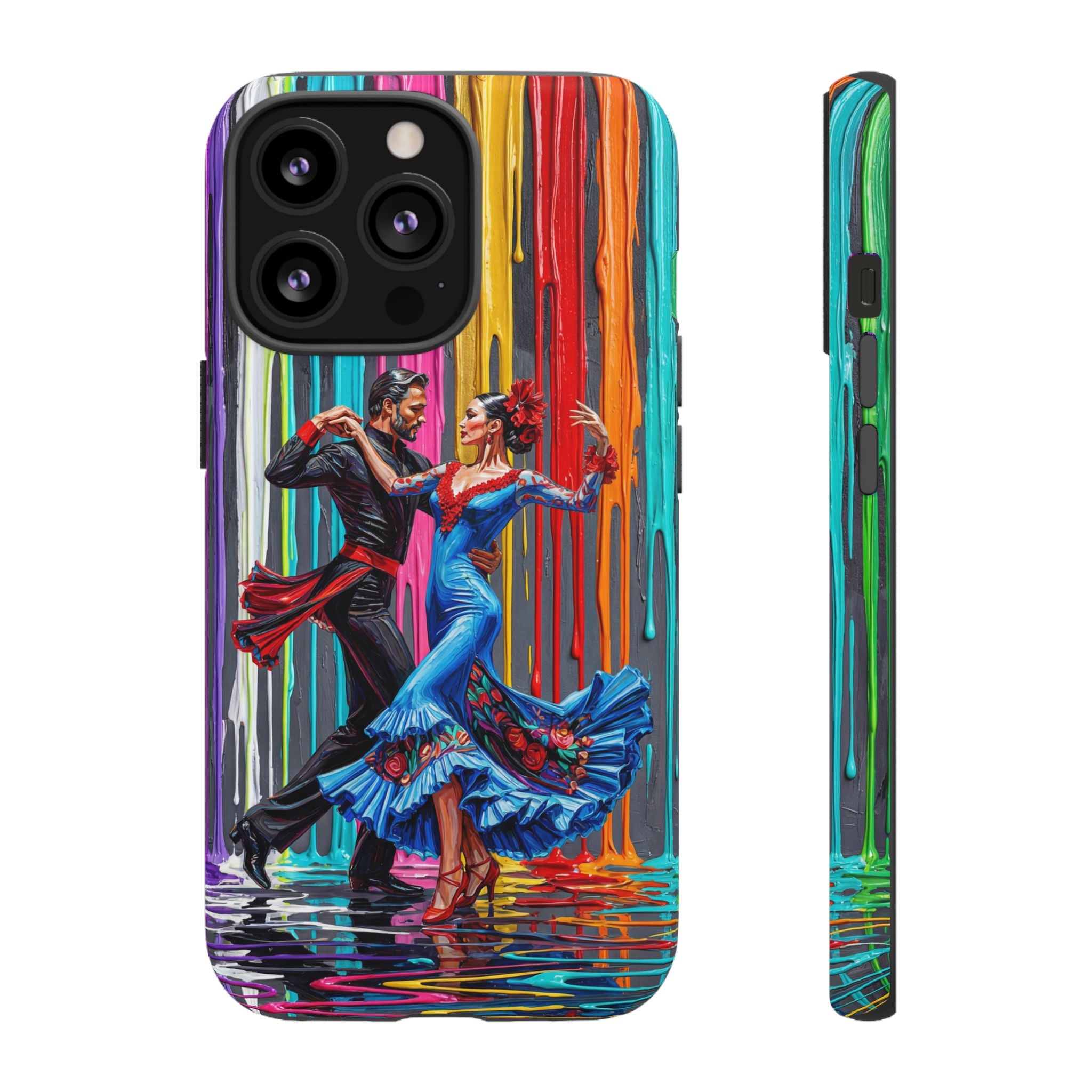 Colorful Tango iPhone Case | Vibrant Dancing Couple Art Protection