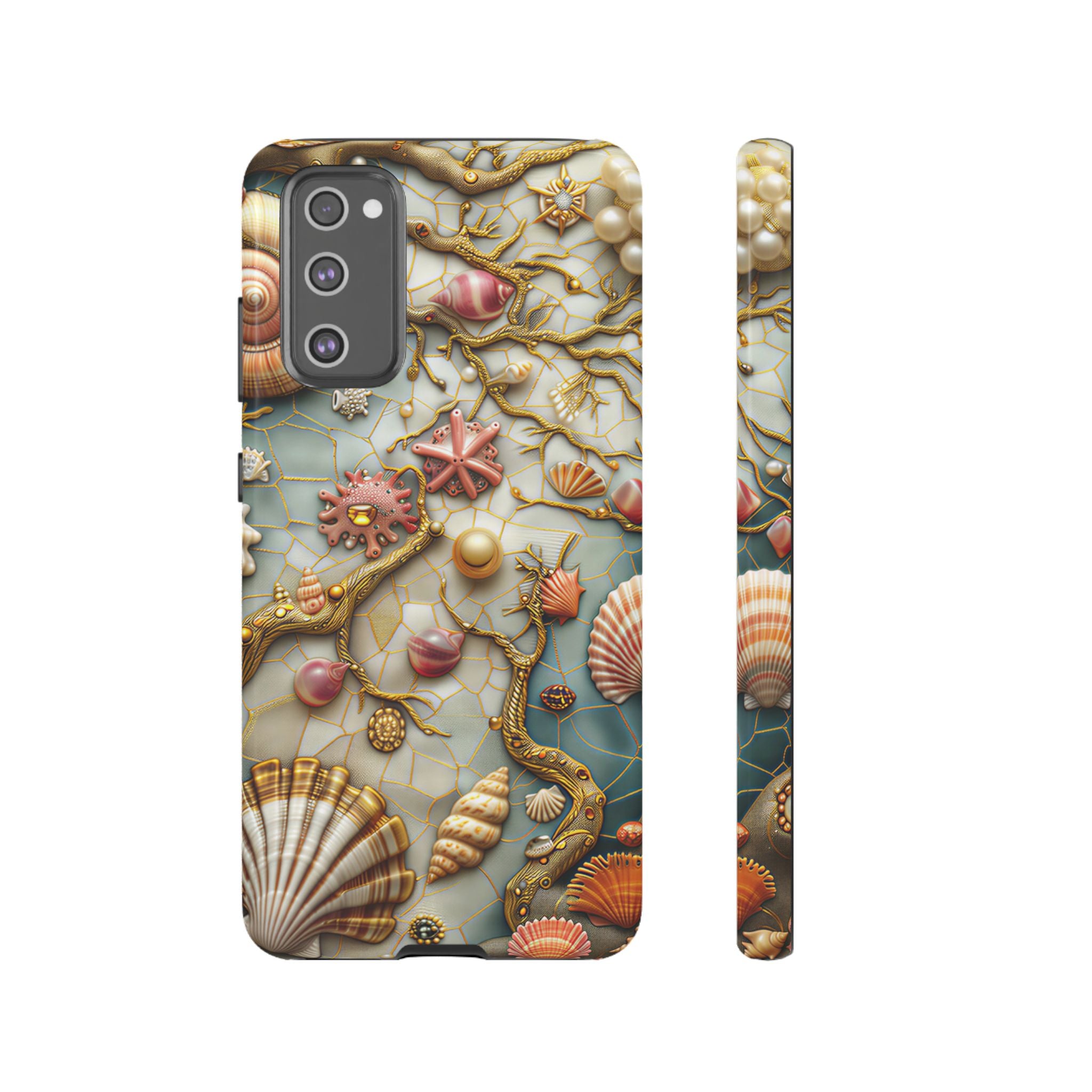 Decorative Seashell & Pearl Beach Design Samsung Galaxy Case