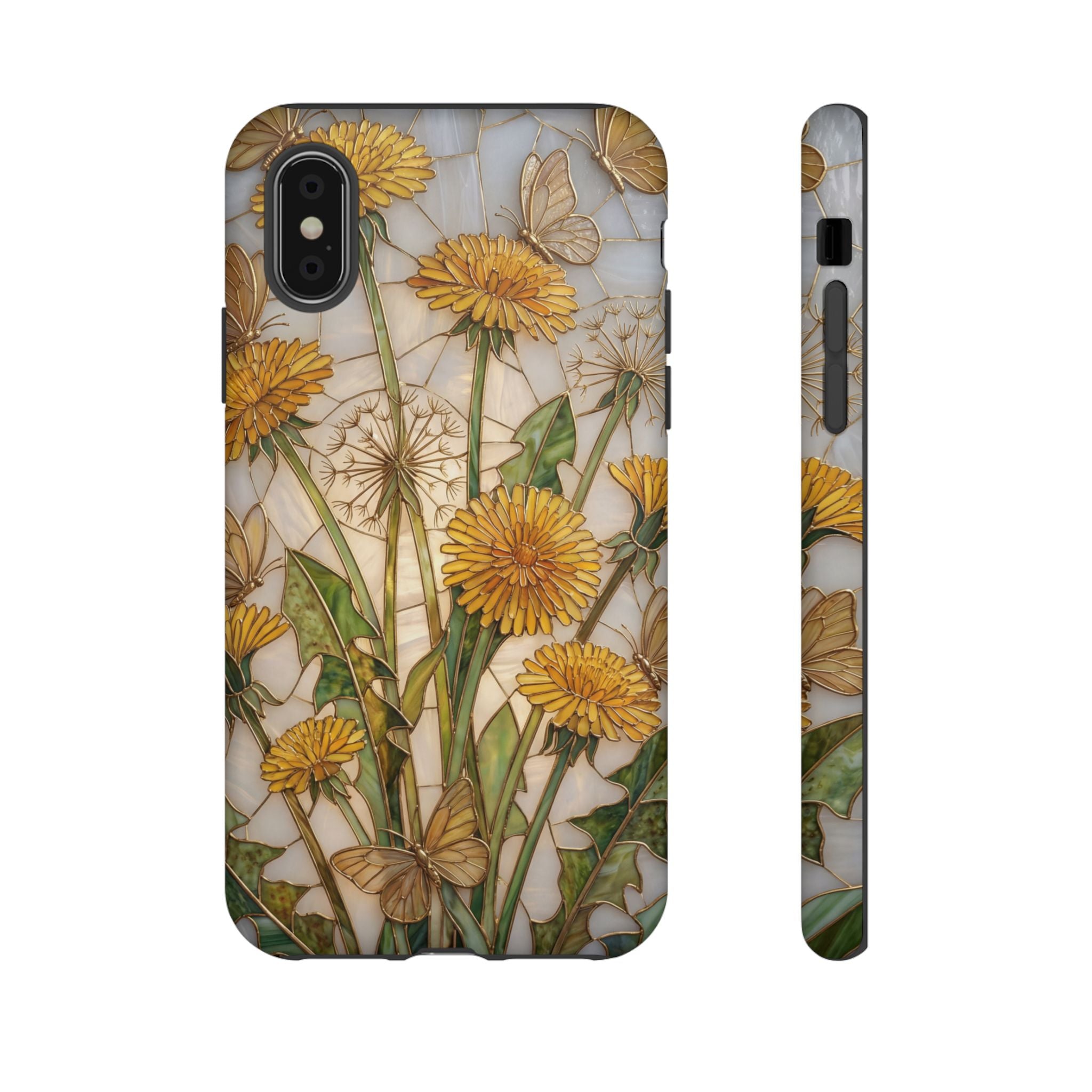 Dandelion Bouquet Tough iPhone Case — Floral Botanical Protective Cover