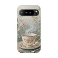 Custodia per telefono Google Pixel con motivo floreale vintage — Cover romantica ed elegante per smartphone