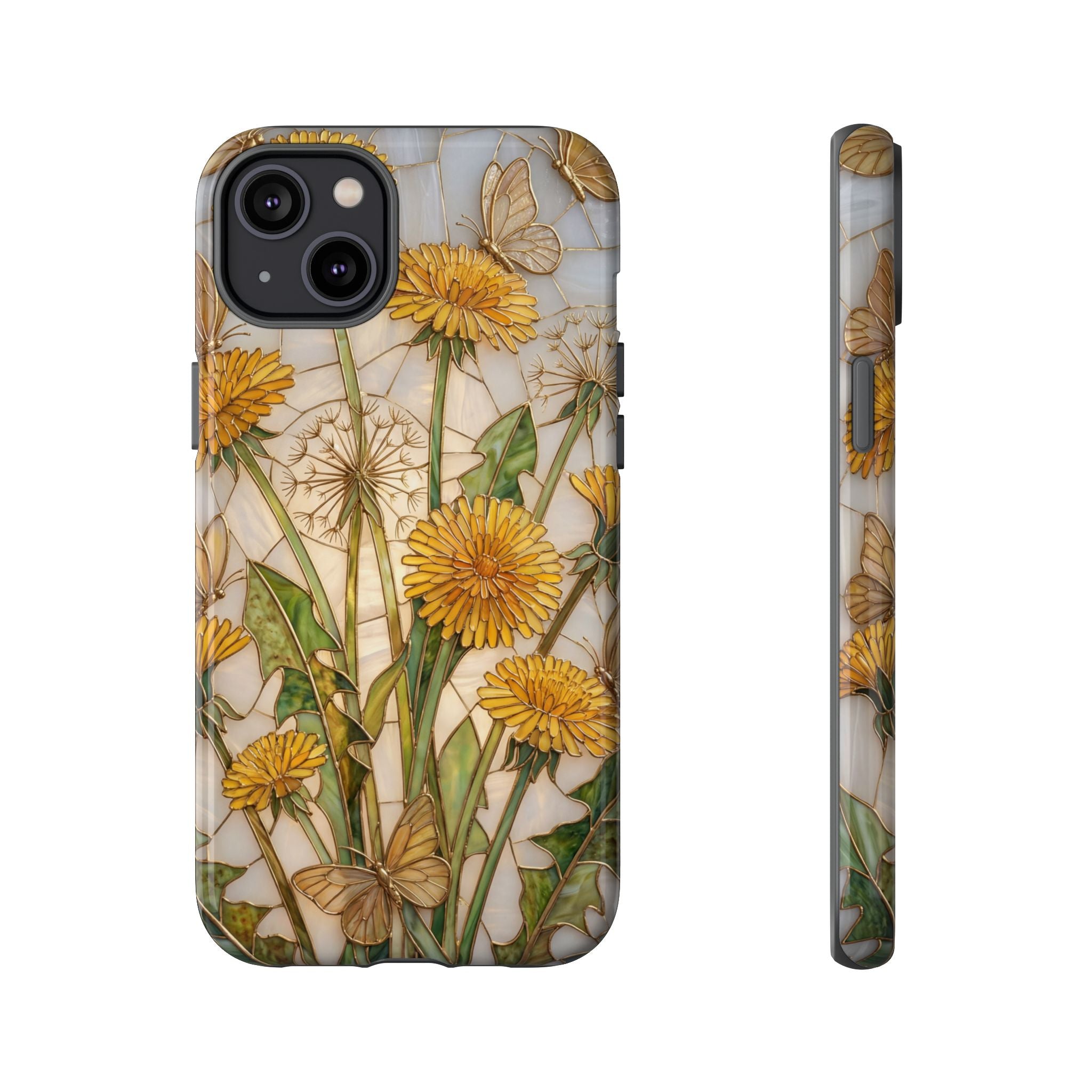 Dandelion Bouquet Tough iPhone Case — Floral Botanical Protective Cover