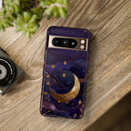 Moon & Stars Google Pixel Phone Case | Celestial Crescent Moon Phone Case