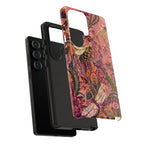 Vintage Floral Tough Samsung Galaxy Phone Case | Boho Paisley Bee Cover