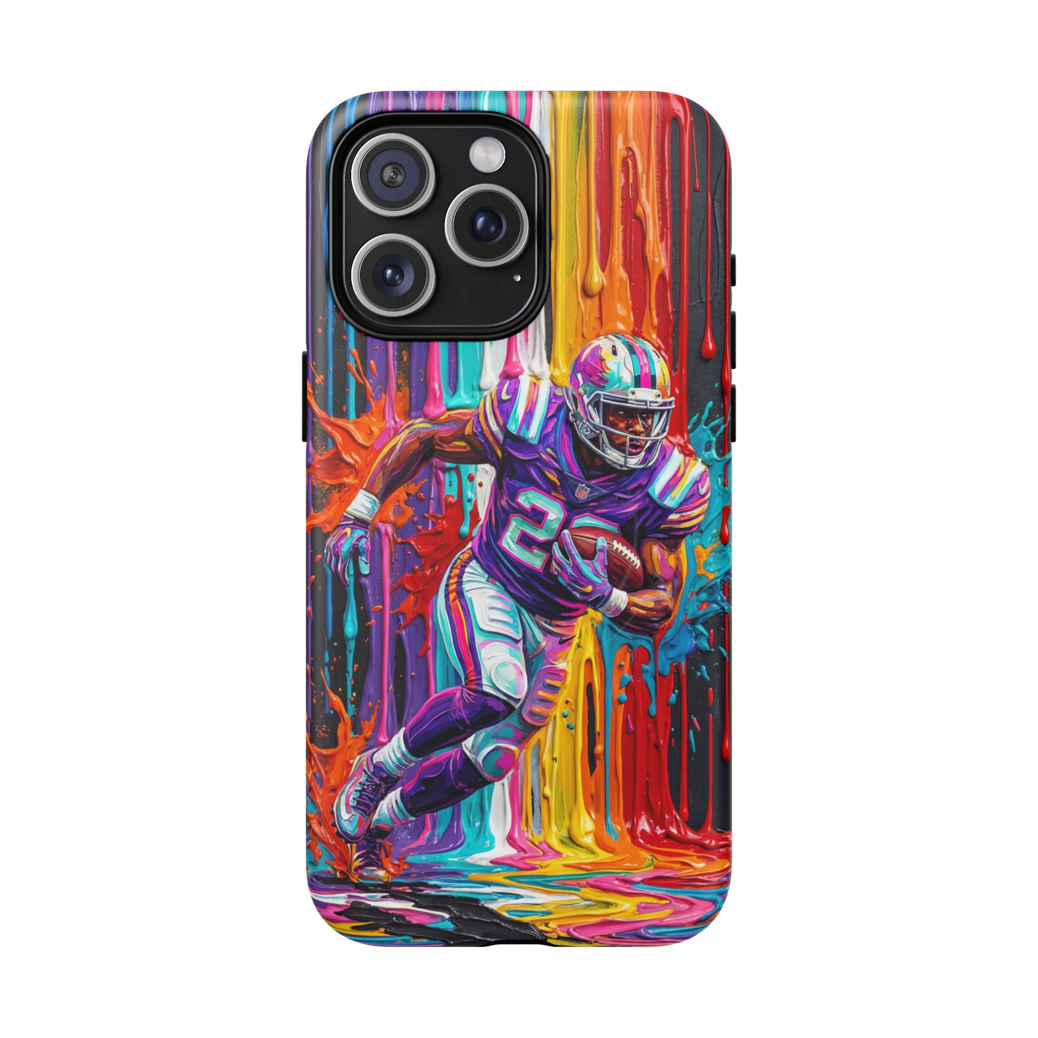 Vibrant American Football Runner MagSafe iPhone Case