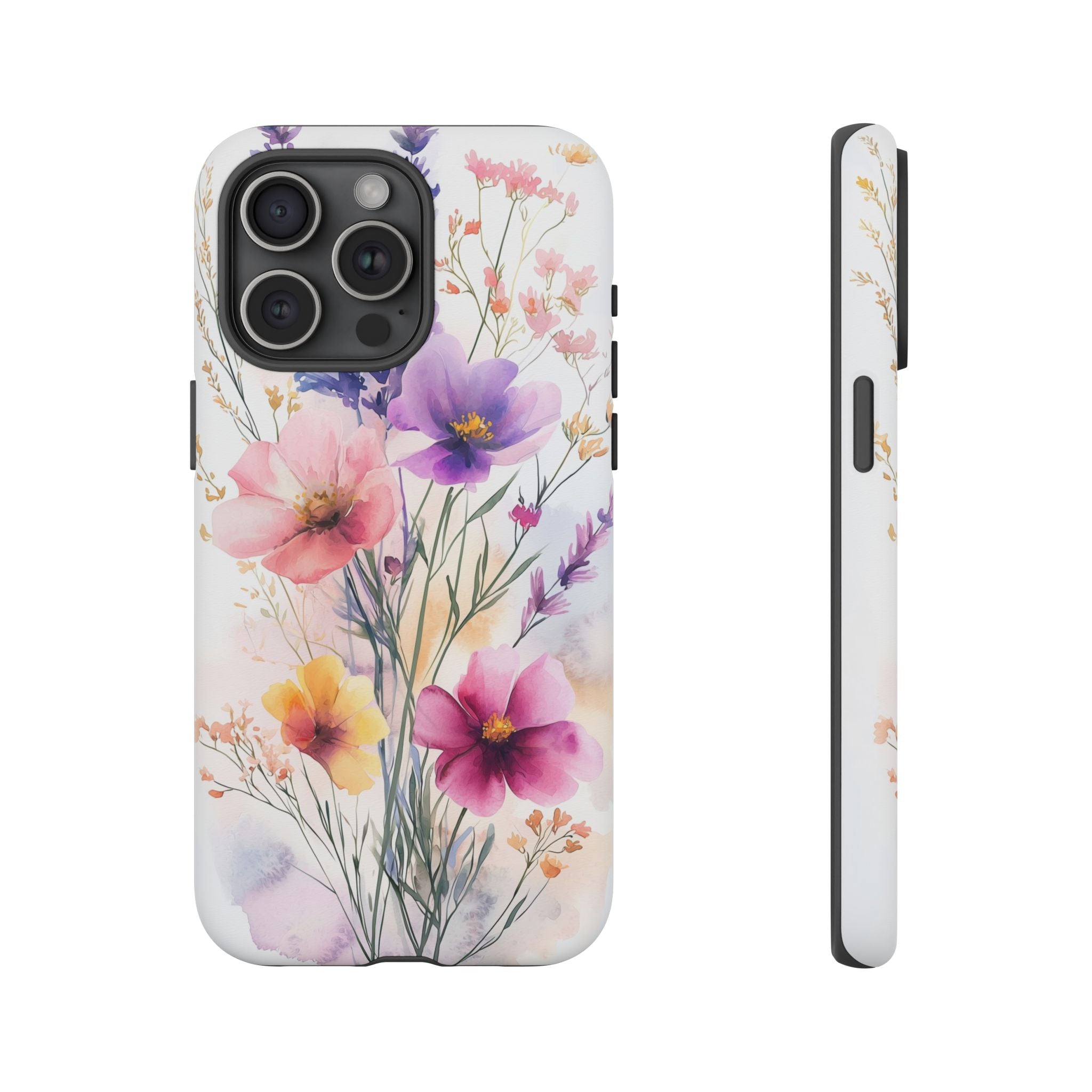Floral Watercolour iPhone Case | Pastel Bouquet