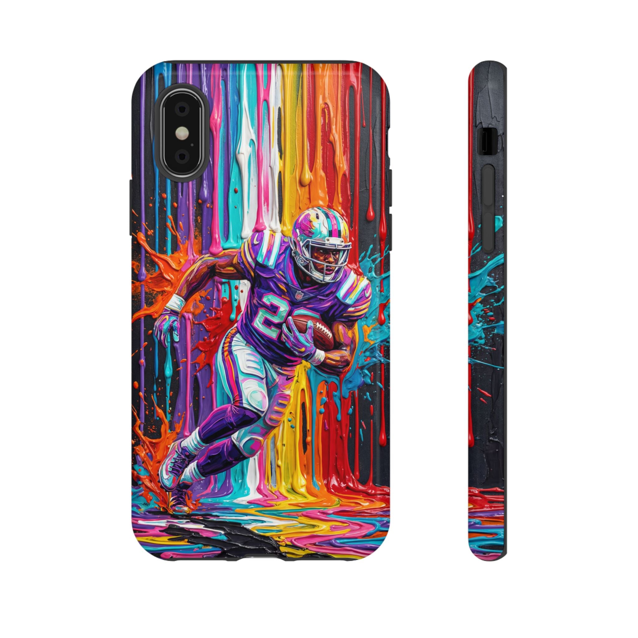 Vibrant American Football Runner iPhone Case