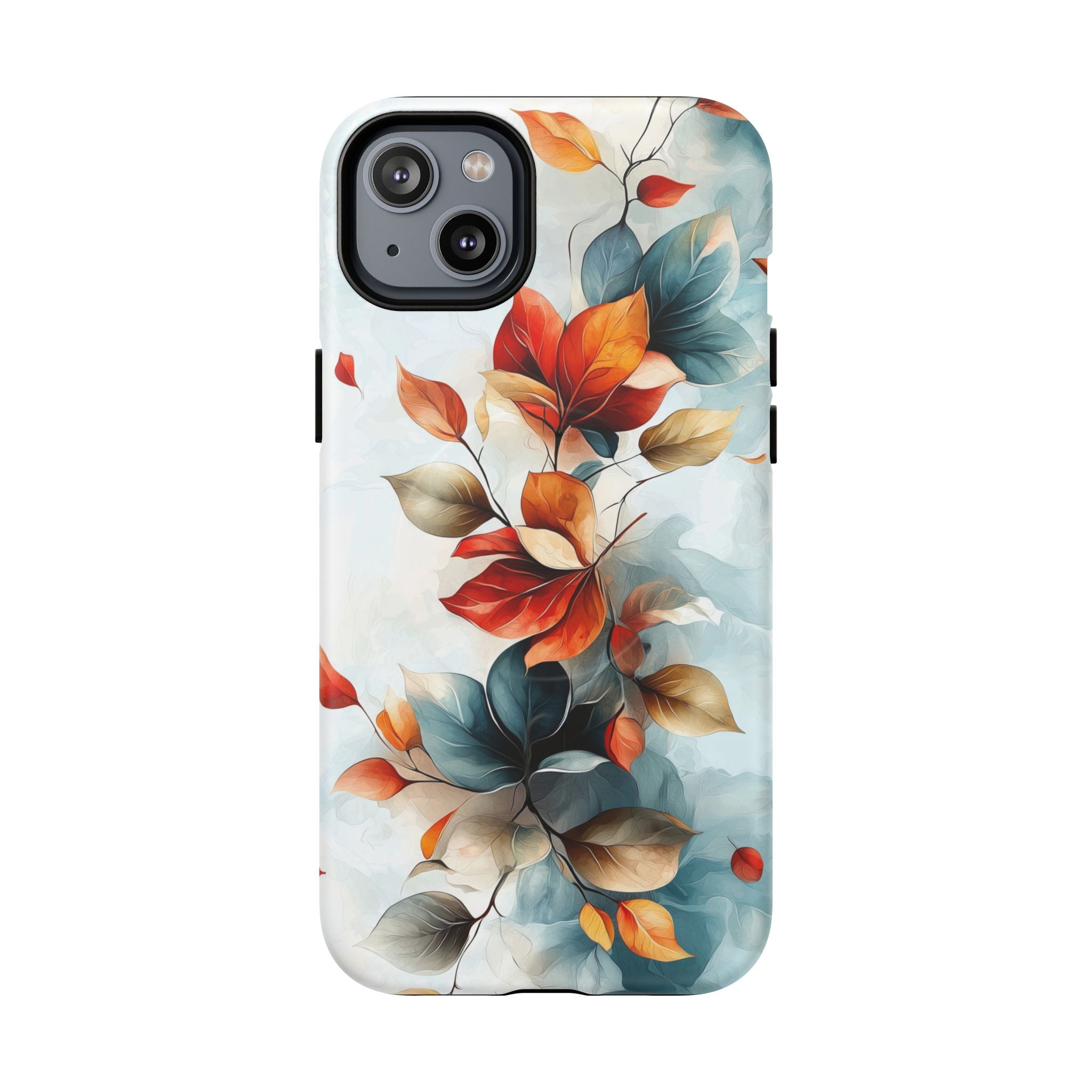 Custodia MagSafe resistente per iPhone con motivo floreale autunnali