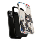 Cat Barista iPhone Case | Cool Cat in Sunglasses Coffee Shop Design