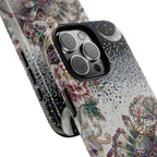 Gemstone Spider Moon iPhone Case | Boho Floral Protective Tough Case