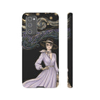 Starry Night Lavender Woman Samsung Galaxy Phone Case | Artistic Protective Tough Case