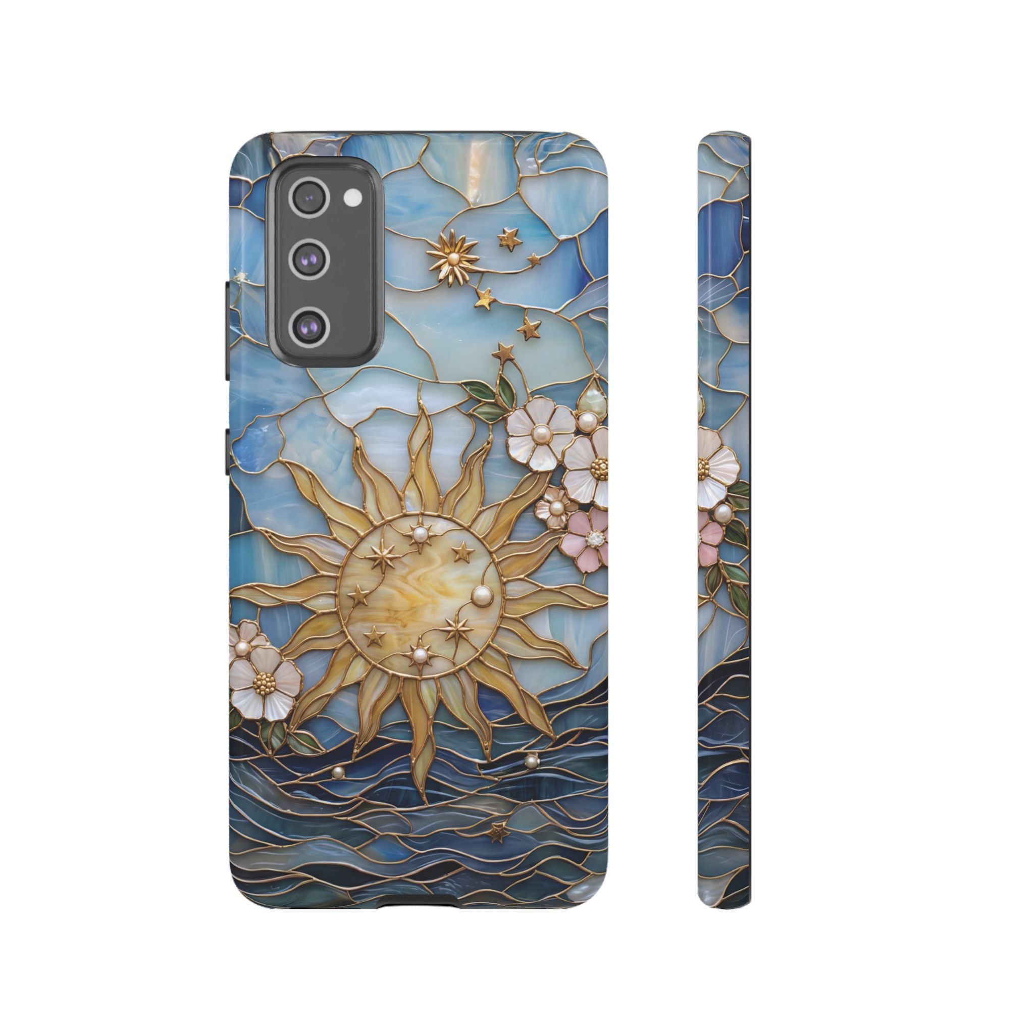 Stained Glass Floral Sun & Sea Tough Samsung Galaxy Case