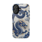 Asian Zodiac Dragon iPhone Case V2 | Blue & White Porcelain Luxury Protective Case | Year of the Dragon Gift