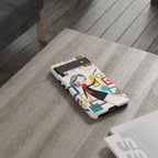 Art Gallery Illustration Google Pixel Phone Case | Cute Woman with Frames Design