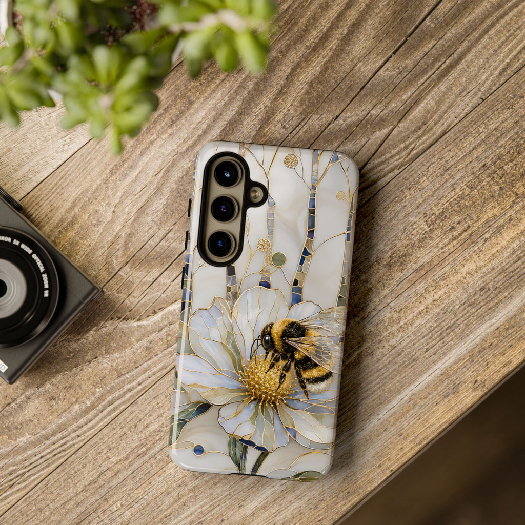 Bumblebee Samsung Galaxy Phone Case | Stained Glass Bee Phone Case