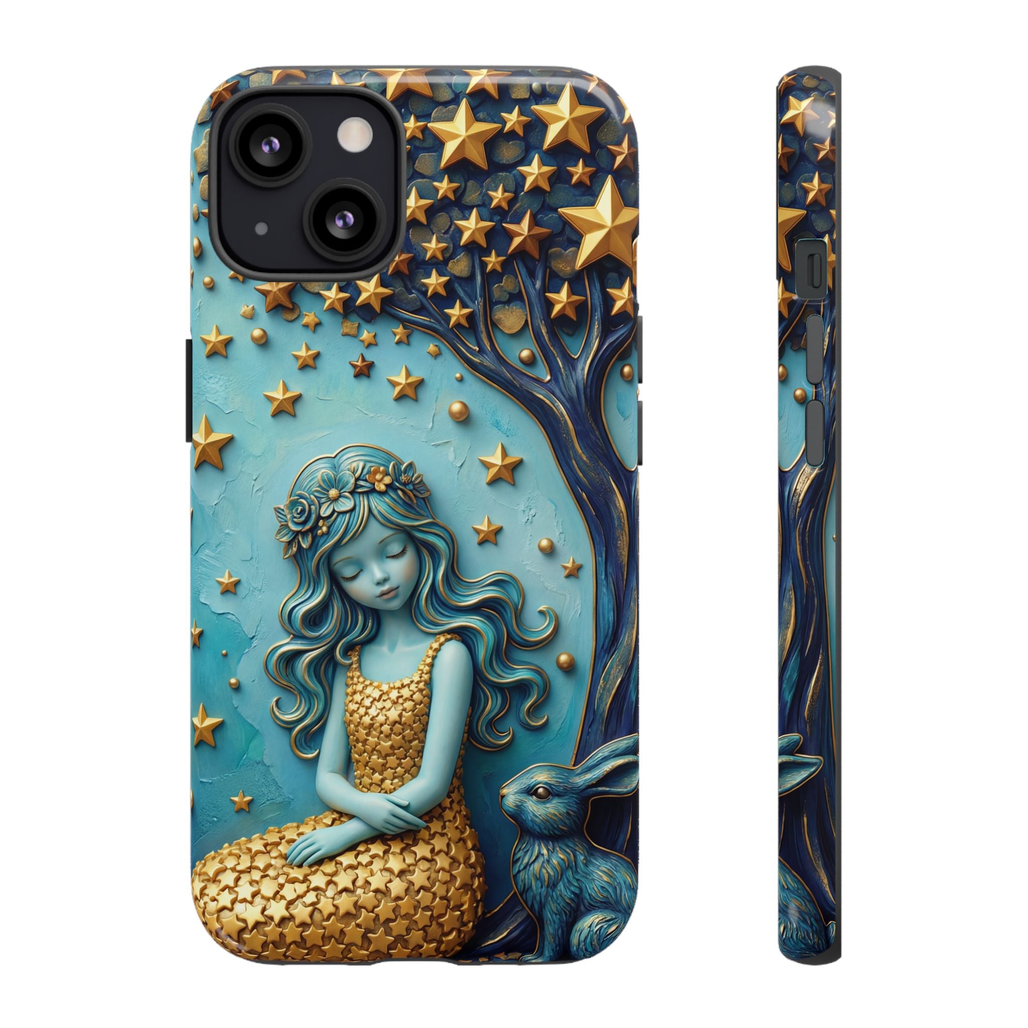Dreamy Maiden & Star Tree iPhone Case