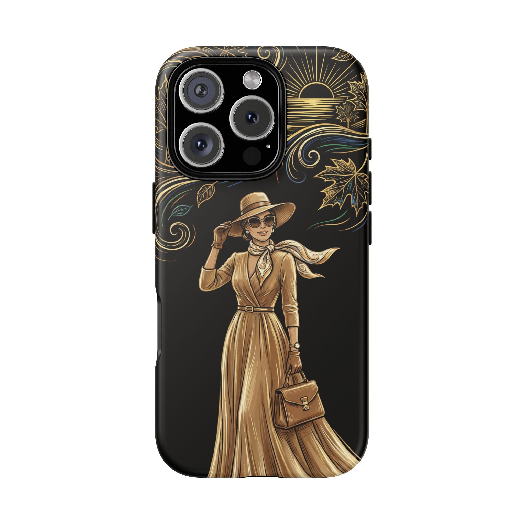 Vintage Autumn Lady iPhone Case