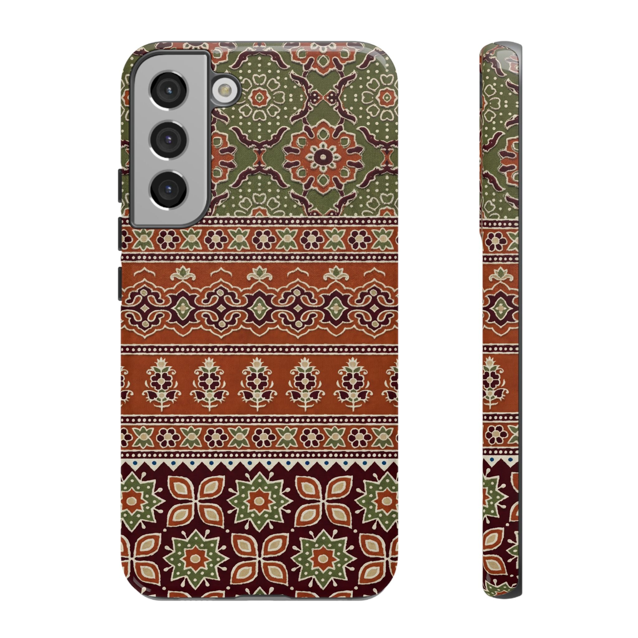 Batik Floral Protective Samsung Galaxy Case