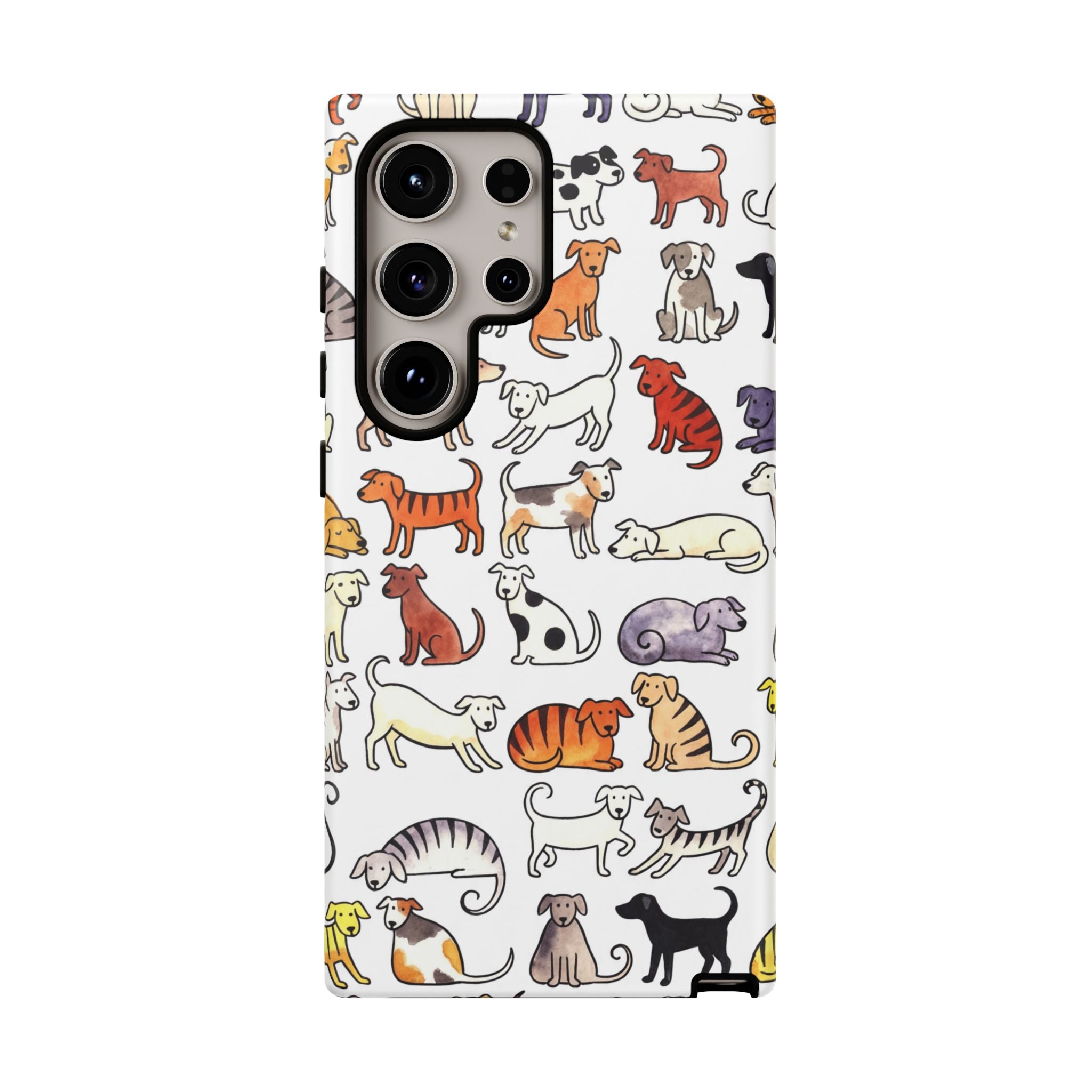 Dog Pattern Samsung Galaxy Case | Cute Colourful Dogs