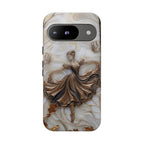 Elegant Bronze Ballerina Dance Design Google Pixel Case