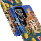 Lemon Coast Scooter Samsung Galaxy Phone Case | Mediterranean Vespa Travel Designn
