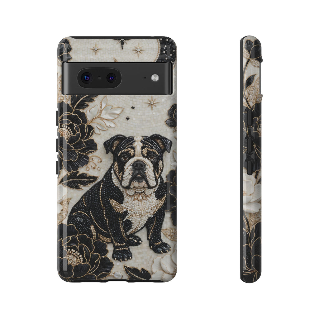Bulldog Floral Google Pixel Phone Case — Moon & Peony Protective Case