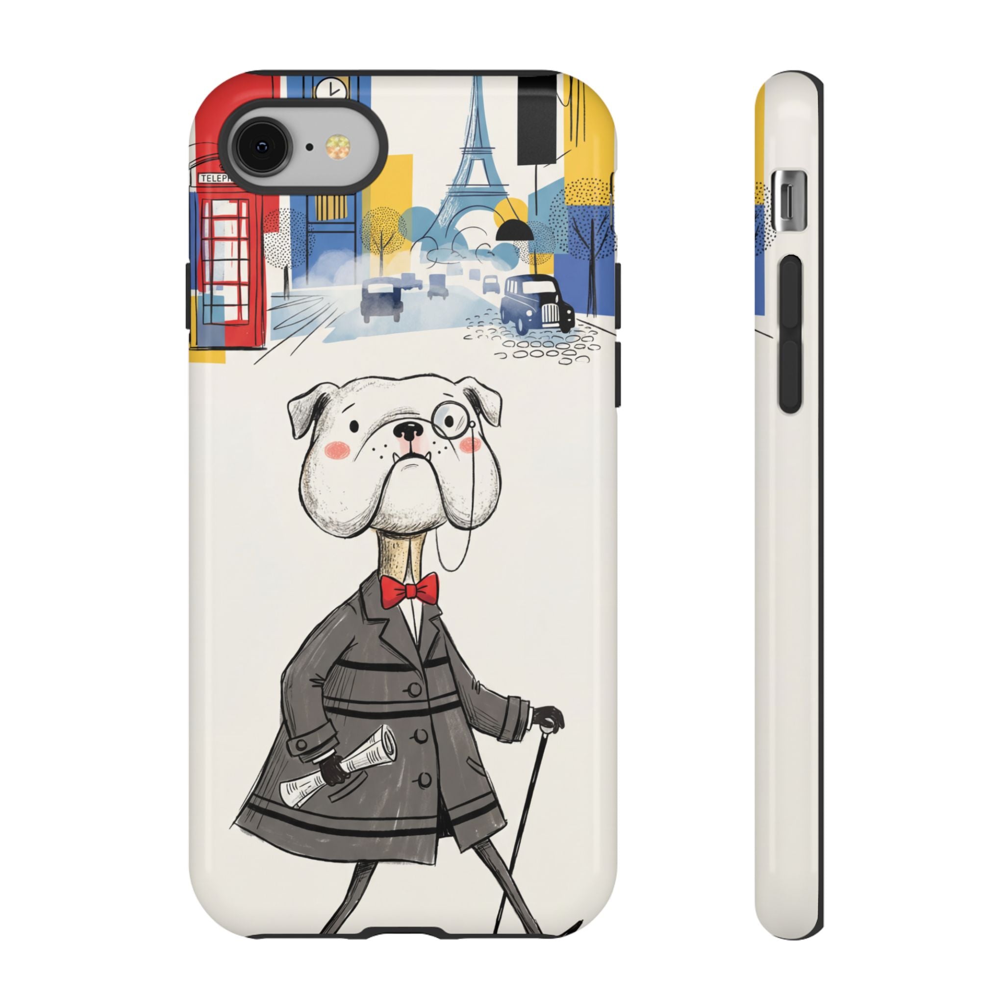 Vintage Dapper Gentleman Bulldog iPhone Case