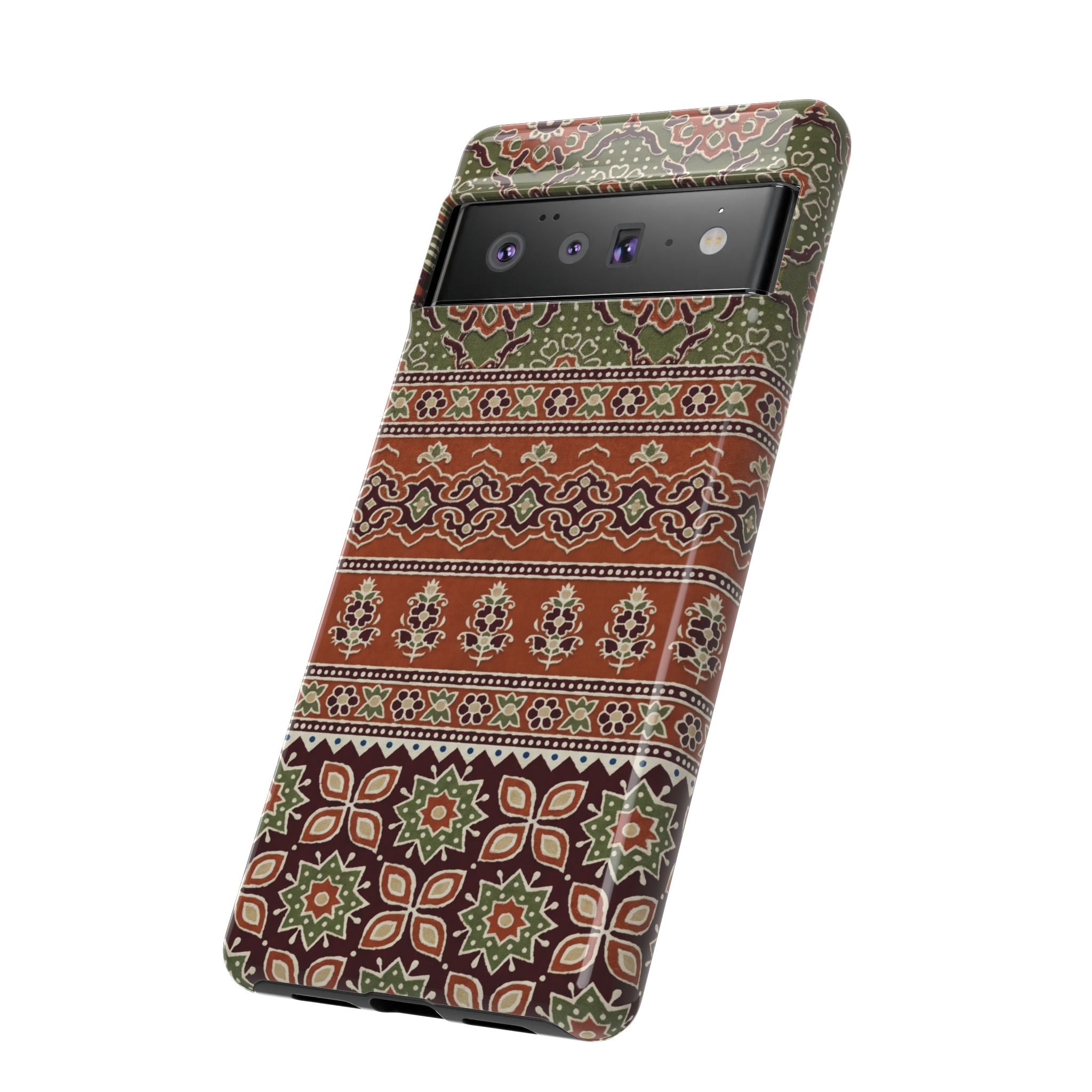 Batik Floral Protective Google Pixel Case