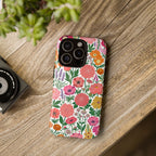 Floral Tough iPhone Case | Colorful Garden Print Protective Cover