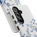 Vintage Blue White Porcelain Samsung Galaxy Phone Case | Chinoiserie Floral Tough Cover