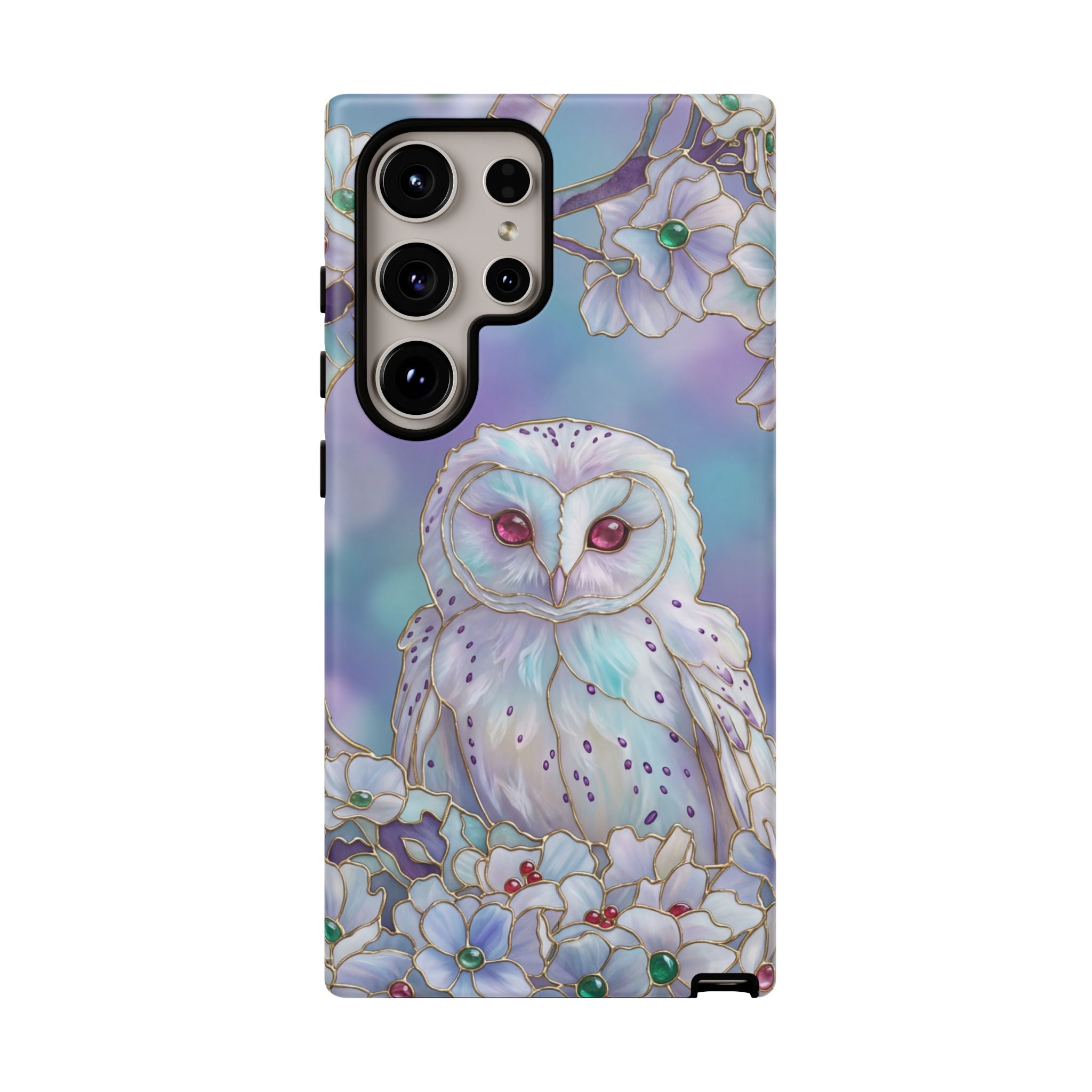 Floral Pastel Mystic Barn Owl Samsung Galaxy Case