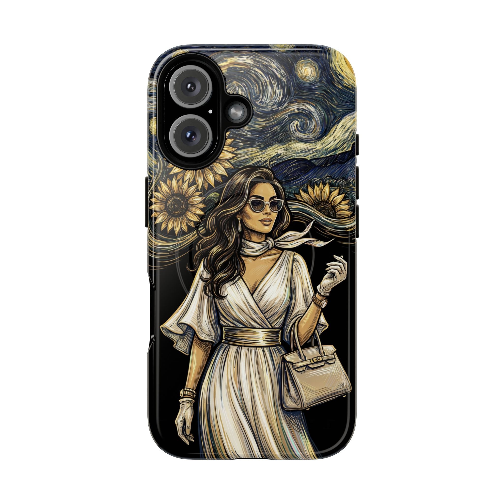 Van Gogh Night Sunflowers MagSafe iPhone Case | Chic Woman Art
