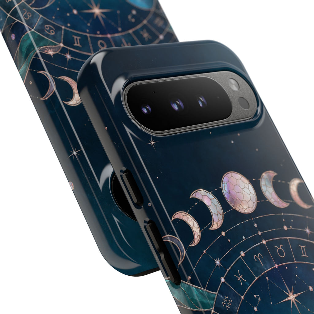 Celestial Zodiac Wheel Google Pixel Phone Case | Moon Phase Phone Case