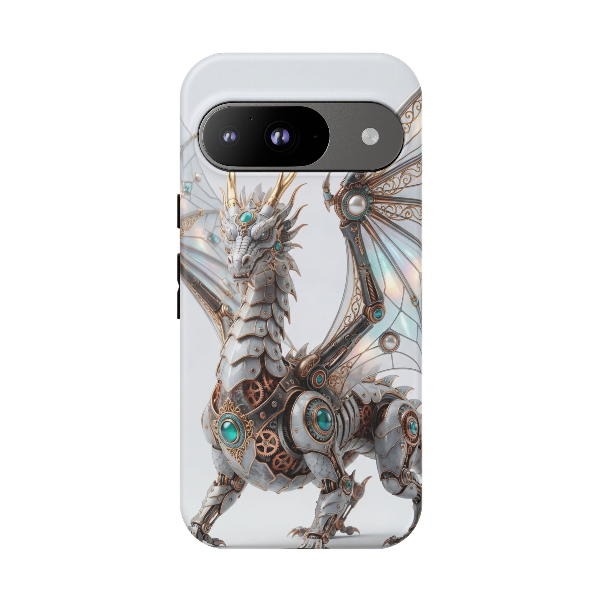 Steampunk Mechanical Dragon Google Pixel Case — Fantasy Armor Protective Cover